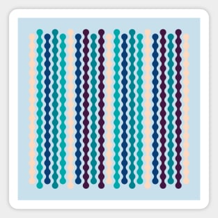 Blue, Mint, Green | Formas coloridas lineales | Linear colorful shapes | 線形のカラフルな形 | Formes colorées linéaires | Lineare bunte Formen | Forme colorate lineari Magnet